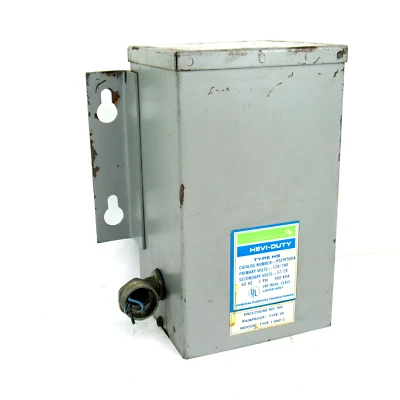 General Signal HS19F500A Hevi-Duty General Purpose Transformer, 120/240V, .500KV - Image 1 of 3
