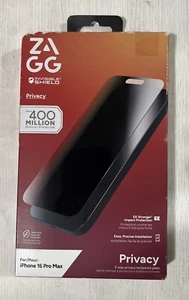 ZAGG InvisibleShield Glass Elite Protection d'écran de confidentialité pour iPhone 16 Pro Max - Photo 1 sur 2