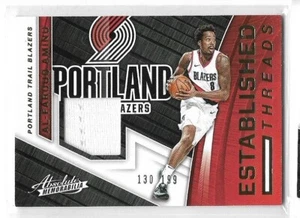 Al-Farouq Aminu 2017-18 Absolute jersey #d 130 / 199 CHICAGO BULLS/ TRAILBLAZERS - Picture 1 of 1