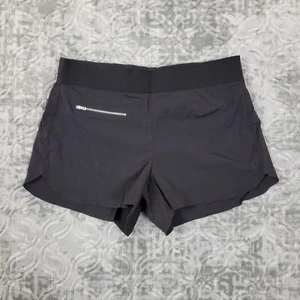 Athleta Mod Trekkie Shorts Women's 10 Black Ripstop Stretch Waist Zip Pockets - Picture 1 of 9