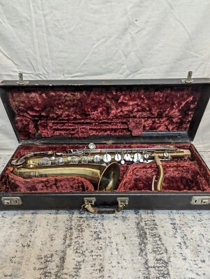 Винтажный Martin Imperial тенор саксофон инструмент No 311847 Профессиональная редкая - Изображение 1 из 4