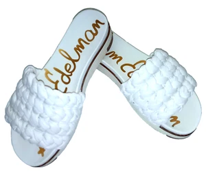 Sandalias sin cordones Sam Edelman Ainslie para mujer EE. UU. 7,5 blancas trenzadas piscina verano - Imagen 1 de 8