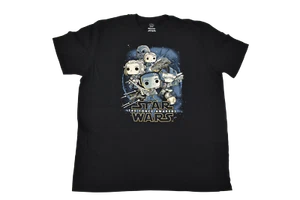 Camisa Funko Pop Para Hombres Star Wars El Despertar de la Fuerza Personajes Chibi Look S, M, L - Imagen 1 de 7