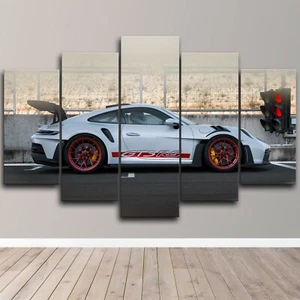 Porsche 911 GT3 RS Racing Sports Car 5 Piece Canvas Wall Art Print Home Decor - Picture 1 of 4