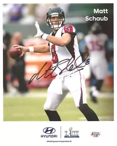 MATT SCHAUB Falcons 8X10 Autographed Promo Photo with BDS COA #3150 - Picture 1 of 3