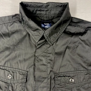 GAP Black Long Sleeve Men's Buttons-Up Casual Shirt Size Large - Picture 1 of 4