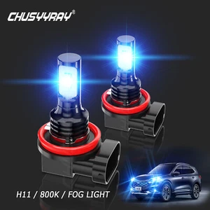 For 2016 2017 2018 2019 2020 2021 Honda Civic Fog Light H11 Ice Blue LED Bulbs - Picture 1 of 12