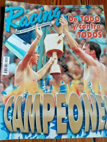 RACING CLUB CHAMPION 2001 - Rare Magazine + Poster Cover