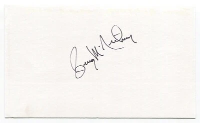 Jerry McNertney Signed 3x5 Index Card Autographed MLB Baseball Seattle Pilots - Image 1 of 2