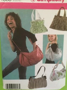 Simplicity Sewing Pattern 4668 Ladies Misses Handbag Bags Uncut Accessories - Picture 1 of 3