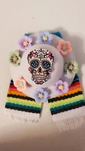 Mini Dia de Los Muertos Kitchen Magnet 2"x3" - Picture 1 of 4