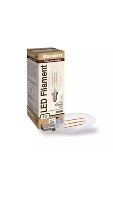 Bulbrite Pack of (4) 5 Watt Dimmable B11 Candelabra (E12) LED Bulbs - Image 1 of 2