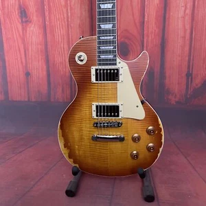 Guitarra Eléctrica Relic LP Maybach Lester Midnight Sunset Envejecida HH Puente Fijo - Imagen 1 de 5