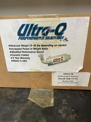 Ultra-Q Silencer - Arctic Cat F8 / F8 LXR / F8 Sno Pro / Sno Pro LTD New Can SPG - Image 1 of 2