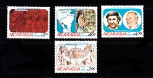 NICARAGUA  SC# 1225-1228 POPE JOHN PAUL II VISIT TO NICARAGUA 1983 - MNH - Picture 1 of 1