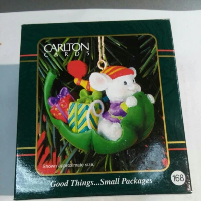 CARLTON LITTLE HEIRLOOM GOOD THINGS SMALL PACKGES 168 VINTAGE DV107 - Image 1 of 4