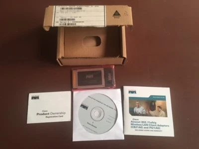 New Genuine Cisco Aironet 802.11a/b/g CardBus Adapter AIR-CB21AG-A-K9 74-3481-03 - Image 1 of 3