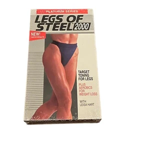Legs Of Steel 2000 Platinum Series VHS Leisa Hart New Sealed Exercise Fitness - Bild 1 von 2
