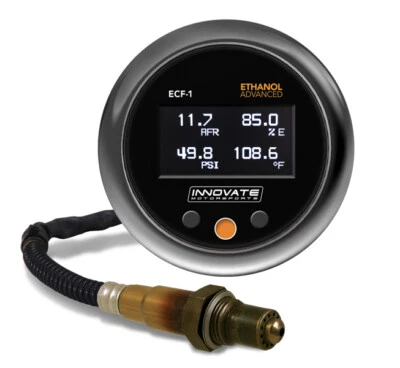Innovate ECF-1 (FUEL) Ethanol Content & Air/Fuel Ratio Gauge AFR Wideband O2 02 - Image 1 of 3