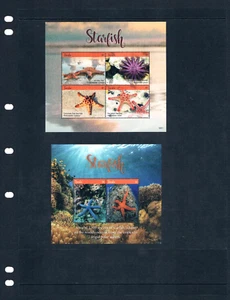 $29.25 Scott Value - 2018 TUVALU Starfish 2 s/s Marine Pacific CV MNH NH UMM - Picture 1 of 5