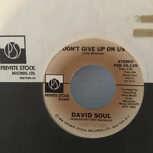 David Soul - Don't Give Up on Us; Black Bean Soup - Vinyl Record 45 RPM 7" - Foto 1 di 2