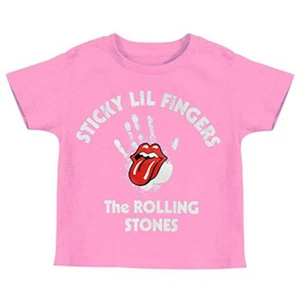 ROLLING STONES Sticky Lil Fingers Pink Kinder Kid Toddler Shirt  4 Jahre Years   - Bild 1 von 1