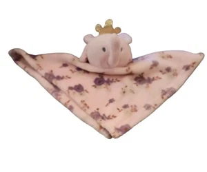 Manhattan Pink Princess Elephant Floral Plush Stuffed Toy Lovey Crib Comfort - Picture 1 of 8