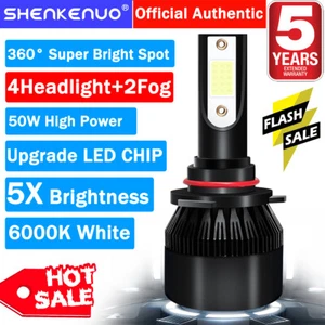 For Nissan Maxima 2004-2006 6X LED Headlight Bulbs High Low Beam + Fog Light C9B - Picture 1 of 13