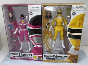 Lot 2x Power Rangers Lightning Collection Pink & Yellow Rangers Figures NEW - Picture 1 of 6