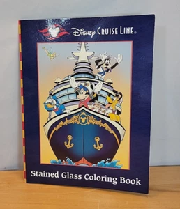 Libro para colorear vitrales Disney Cruise Line parque temático mercancía sin usar - Imagen 1 de 8