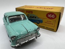 Dinky Toys 166 Sunbeam Rapier Saloon Blue Hubs Boxed