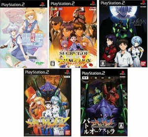 Juego de 5 juegos PS2 Neon Genesis Evangelion y Ayanami Ikusei Japón - Imagen 1 de 1