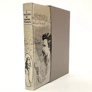 A Treasury of Mark Twain - The Folio Society - hardcover with slipcase -FREEPOST - Picture 1 of 18