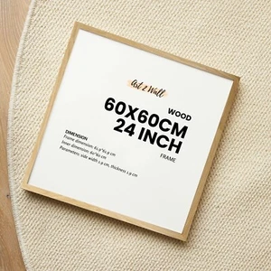 Wood Square Frame 60x60cm Frame & Hangers Picture Frame 24 inch Photo Frame - Picture 1 of 7