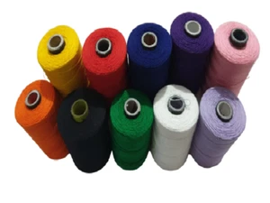 10 SEWING ALL PURPOSE 100% Pure COTTON THREAD SPOOLS, 1000 Yards EACH - Picture 1 of 1