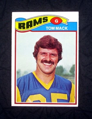 1977 TOPPS SET BREAK Tom Mack #265 Los Angeles Rams NM - Image 1 of 2