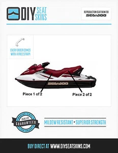 GTS GTX LTD 4-TEC DI RXT WAKE SEA DOO MAROON Seat Cover Skin 2002-2015 * - Bild 1 von 2