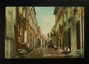 Postal de Little Champlain Street Tuck Quebec City QC Canadá de la década de 1910 - Imagen 1 de 1