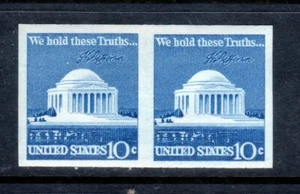 US Scott 1520b Par Imperforado XF Como Nuevo Nunca Montado Bonito Centrado 1973 Error - Imagen 1 de 3