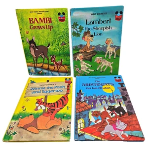 Disney Grolier Book Club Books Bambi Lambert Winnie The Pooh The Aristocats VTG - Bild 1 von 23