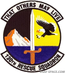 USAF 130th RESCUE SQ -PJ'S CSAR Aerospace Recovery California ANG ORIGINAL PATCH - Bild 1 von 2