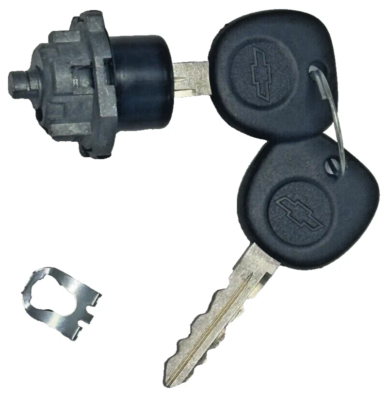 Chevrolet Astro Van 96-05 OEM Barn Doors Lock Key Cylinder 2 Bow-Tie Logo Keys - Image 1 of 4