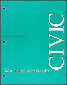 2001 2002 Honda Civic Eléctrico Problemas Manual Cableado Diagrama Originales - Imagen 1 de 2