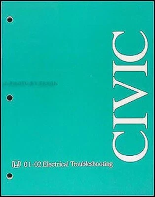 2001 2002 Honda Civic Eléctrico Problemas Manual Cableado Diagrama Originales - Imagen 1 de 2