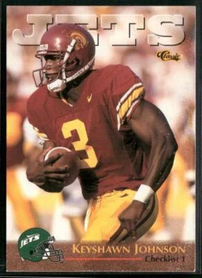 1996 Classic NFL Rookies #99 Keyshawn Johnson - Image 1 of 2