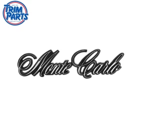 Trim Parts 1695 - 1980-1982 Monte Carlo Front Grille Script Emblem USA Made - Picture 1 of 3