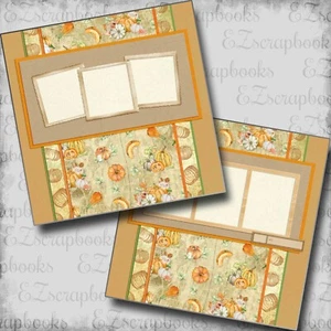 Harvest Season - 2 Premade Scrapbook Pages - EZ Layout 5714 - Picture 1 of 2