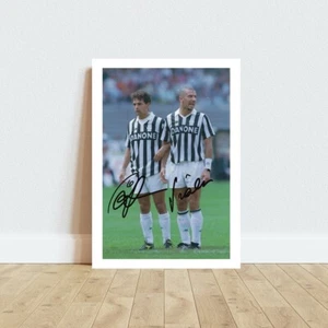 BAGGIO E VIALLI JUVENTUS SIGNIERT AUTOGRAMM DRUCK GESCHENKIDEE FUSSBALL - Bild 1 von 2