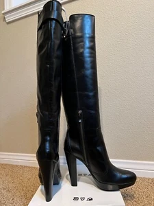 Barbara Bui Leather Knee High Boots Size 39 - Picture 1 of 6