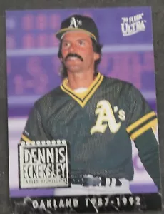 1993 Fleer Ultra Dennis Eckersley Career Highlights A's # 11 Card - Ungraded - Picture 1 of 2